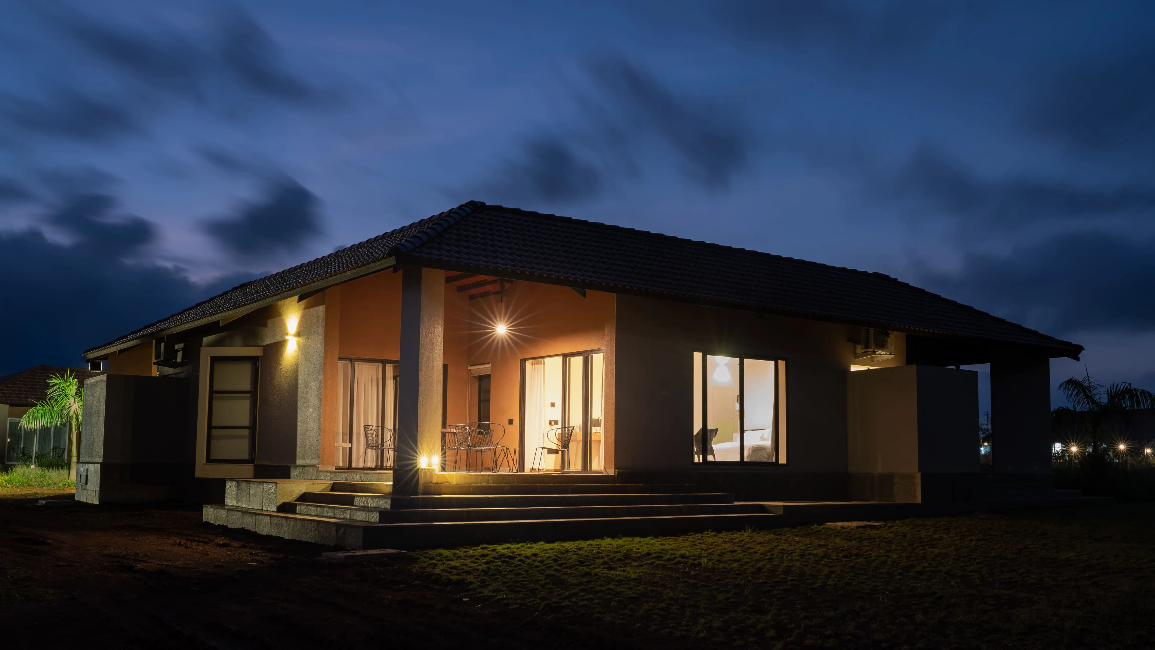 Infinity pool villa at resort in Igatpuri